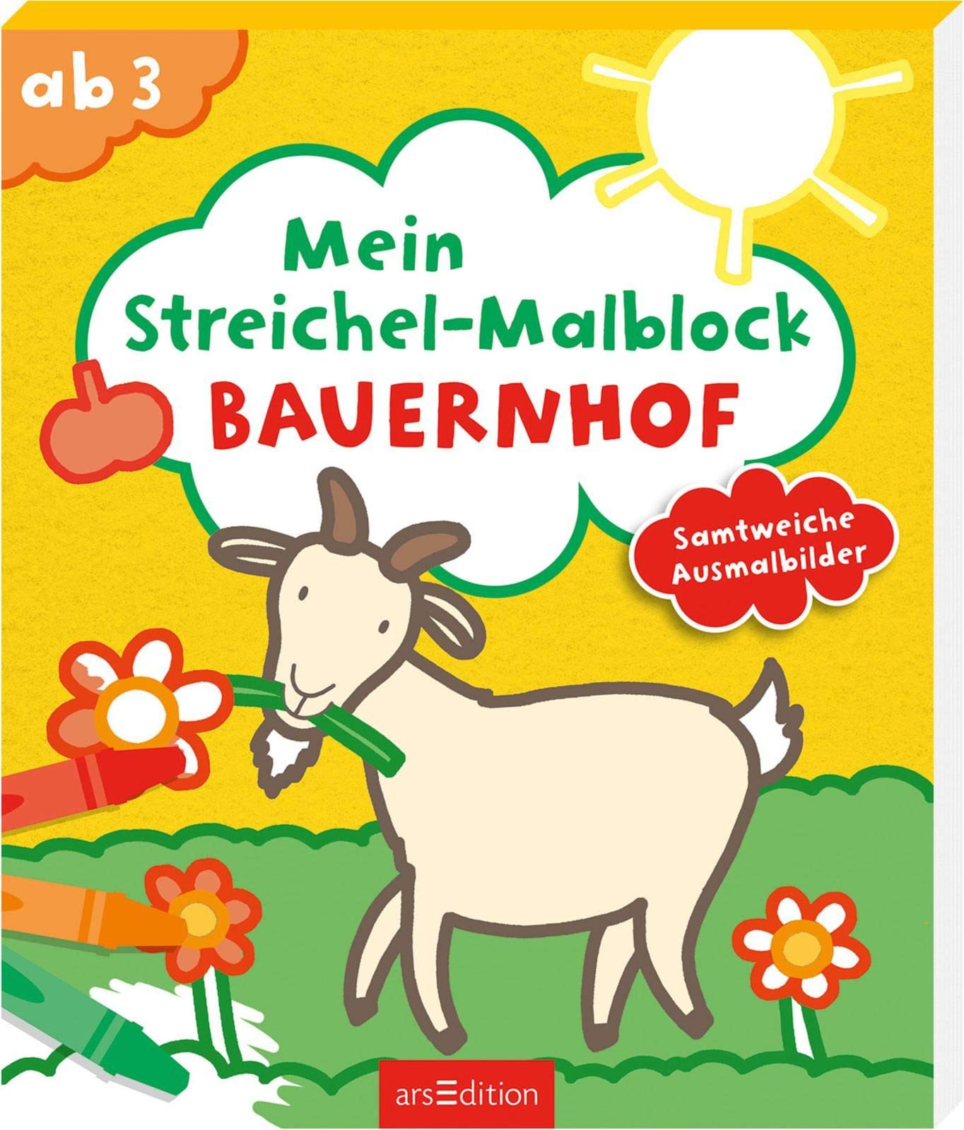 Mein Streichel-Malblock Bauernhof: Samtweiche Ausmalbilder | Malbuch mit bunten Samtflächen für Kinder ab 3 Jahren Novels & Short Stories