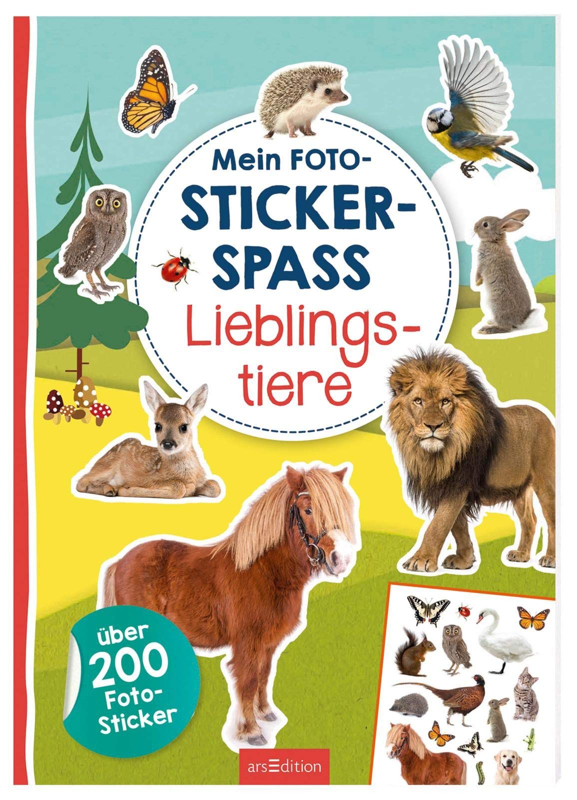 Mein Foto-Stickerspaß – Lieblingstiere: Über 200 Foto-Sticker | Stickerheft mit Foto-Stickern und illustrierten Szenen für Kinder ab 3 Jahren Non-fiction