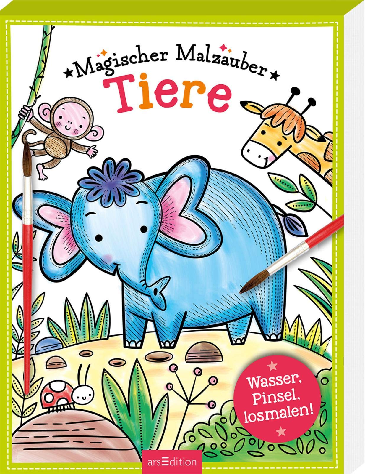 Magischer Malzauber Tiere: Wasser, Pinsel, losmalen! | Ausmalspaß ab 5 Jahren mit wasserlöslichen Farben auf jeder Seite Novels & Short Stories