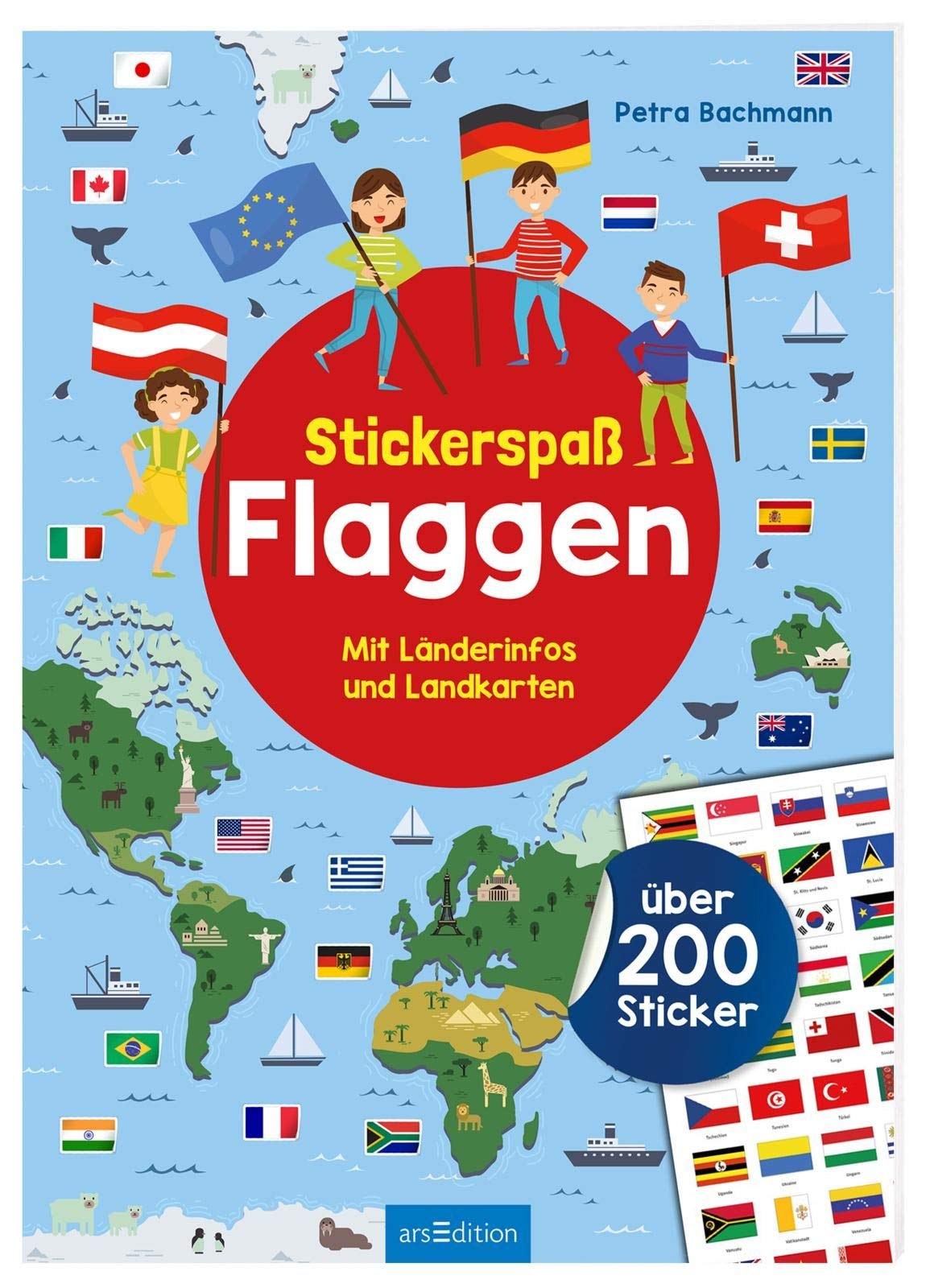 Stickerspaß Flaggen: Mit Länderinfos und Landkarten - über 200 Sticker Social Sciences