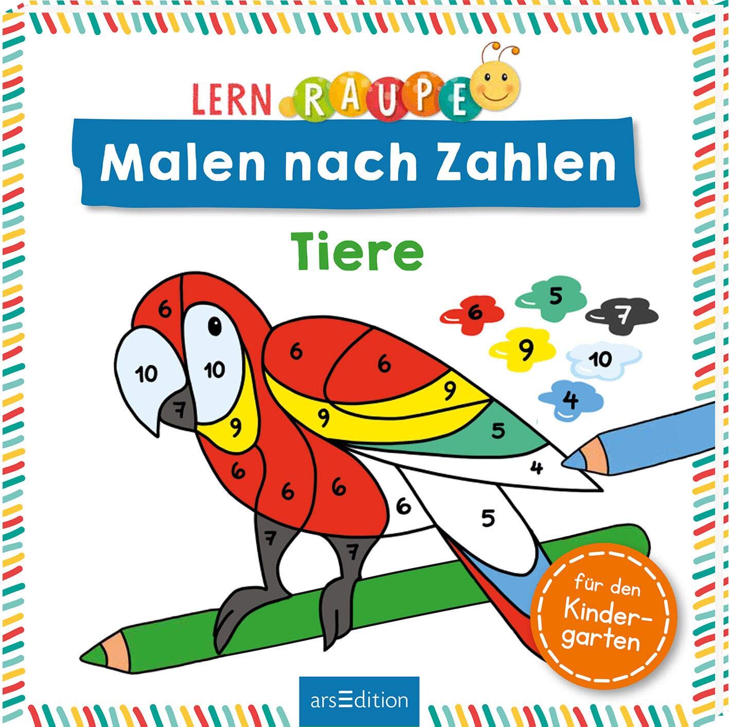 Lernraupe - Malen nach Zahlen - Tiere Non-fiction