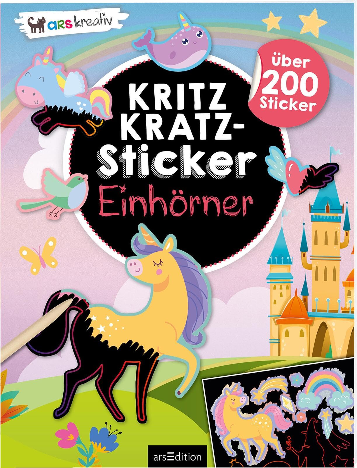 Kritzkratz-Sticker - Einhörner Fairy Tales & Legends