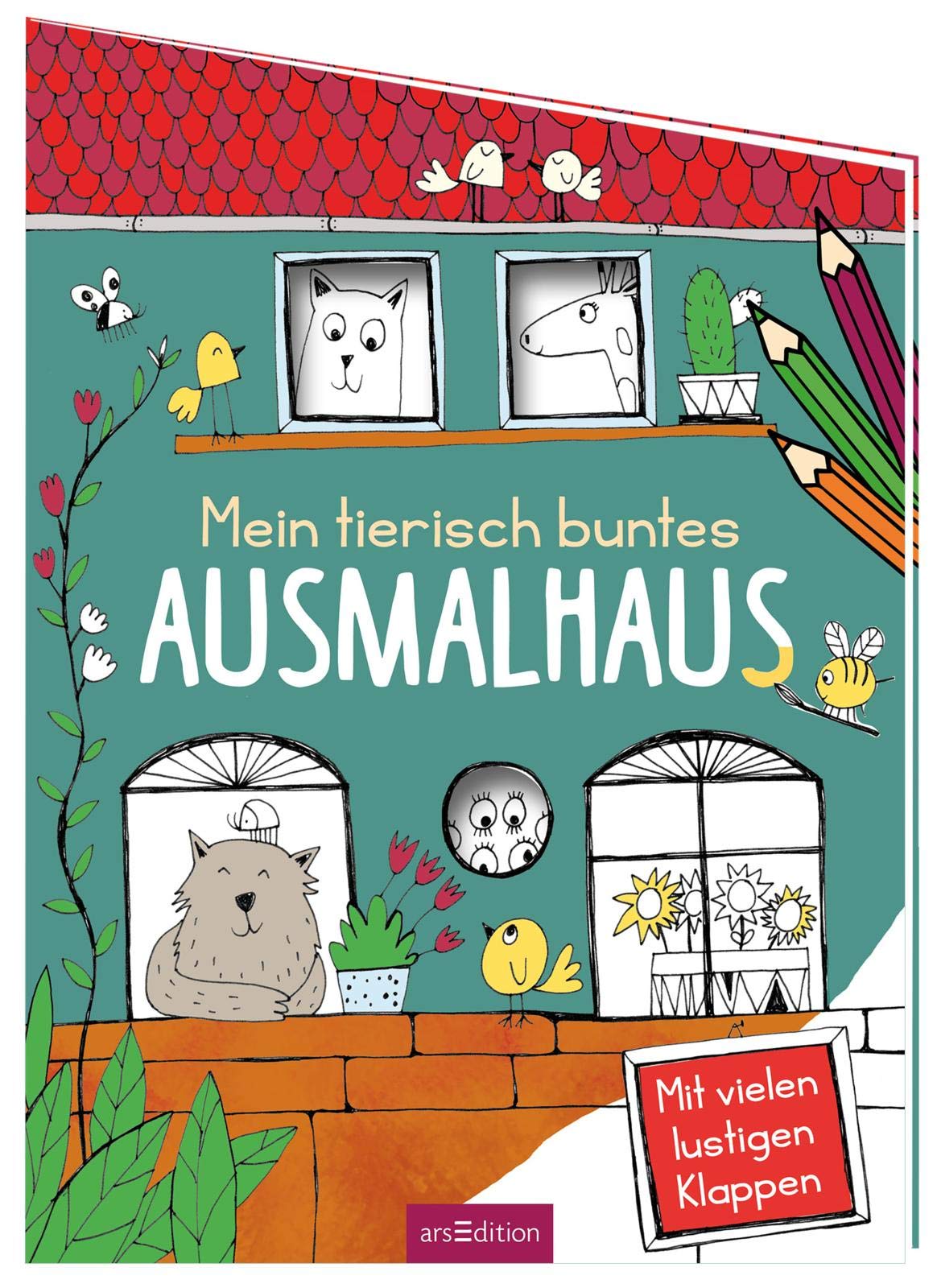 Mein tierisch buntes Ausmalhaus: Mit vielen lustigen Klappen | Wimmeliges Malbuch mit jeder Menge zu Entdecken - ab 5 Jahren Novels & Short Stories