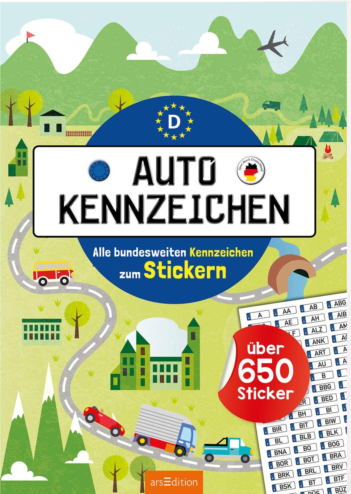 Autokennzeichen – Alle bundesweiten Kennzeichen zum Stickern: Über 650 Sticker Leisure, Home & Garden