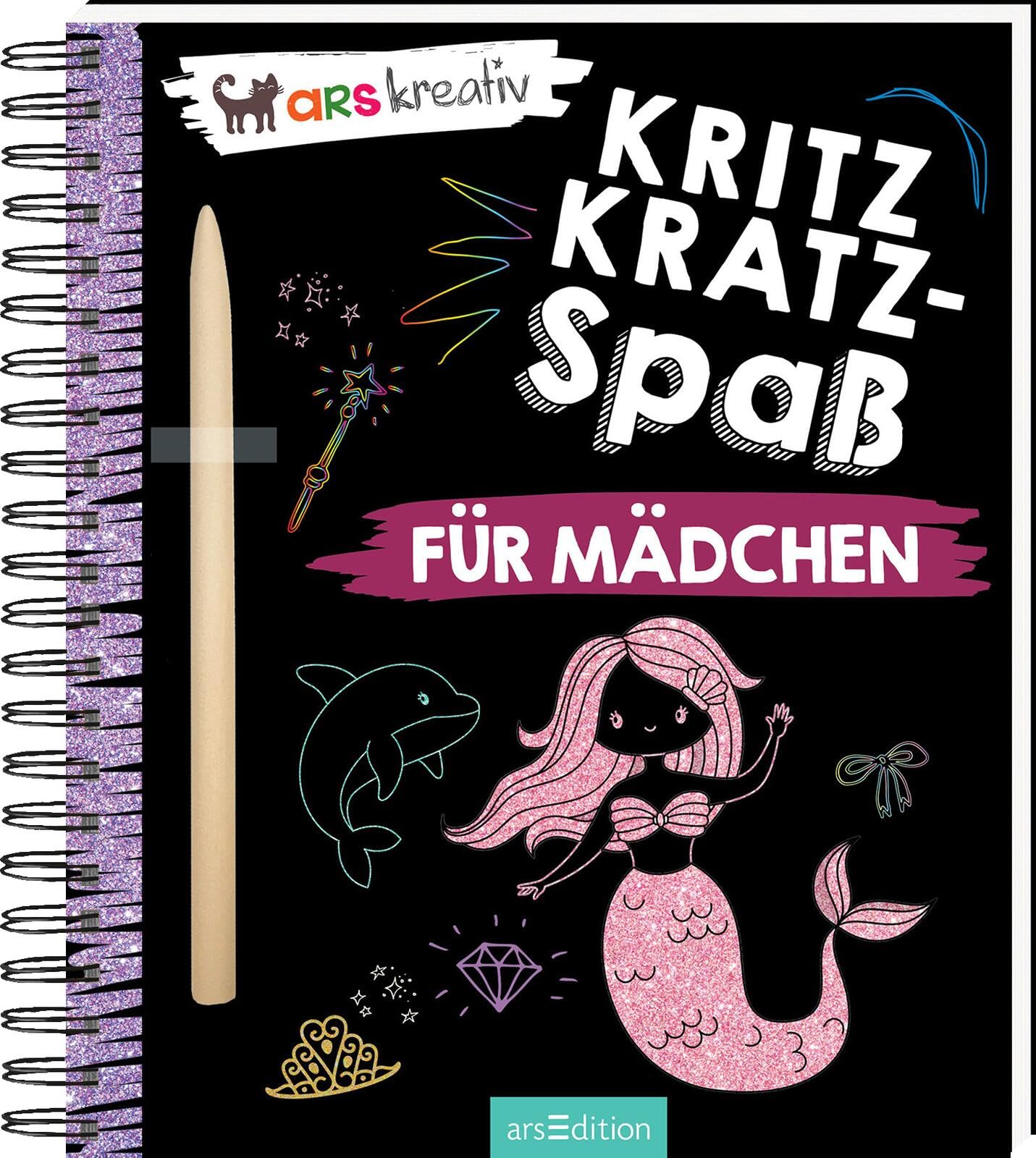 Kritzkratz-Spaß für Mädchen: Kreativer Kratzelspaß mit Malideen und Holzstift für Kinder ab 5 Jahren Non-fiction