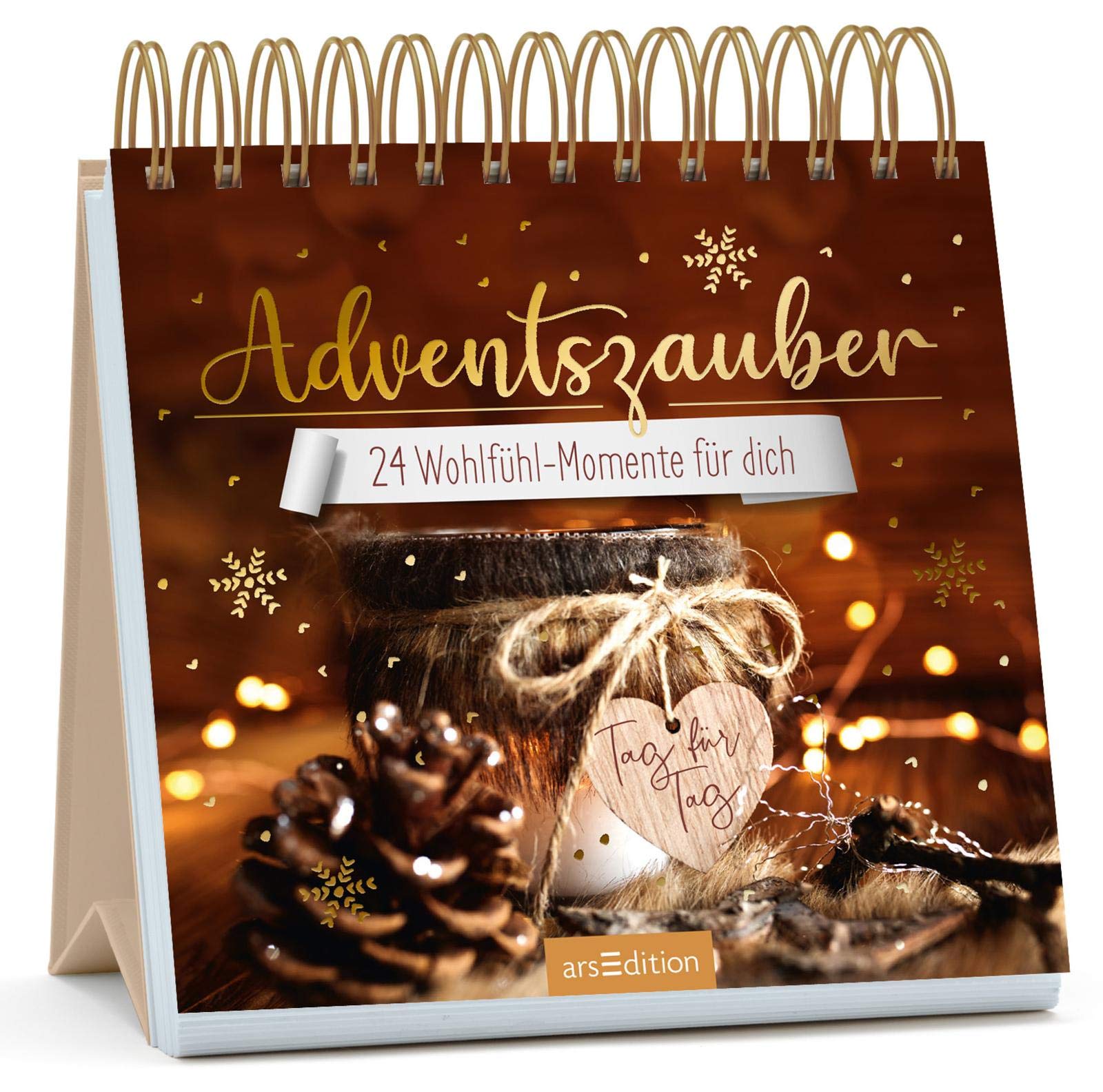 Adventszauber Tag für Tag: 24 Wohlfühl-Momente für dich | Adventskalender Aufsteller mit 24 Blättern Lifestyle