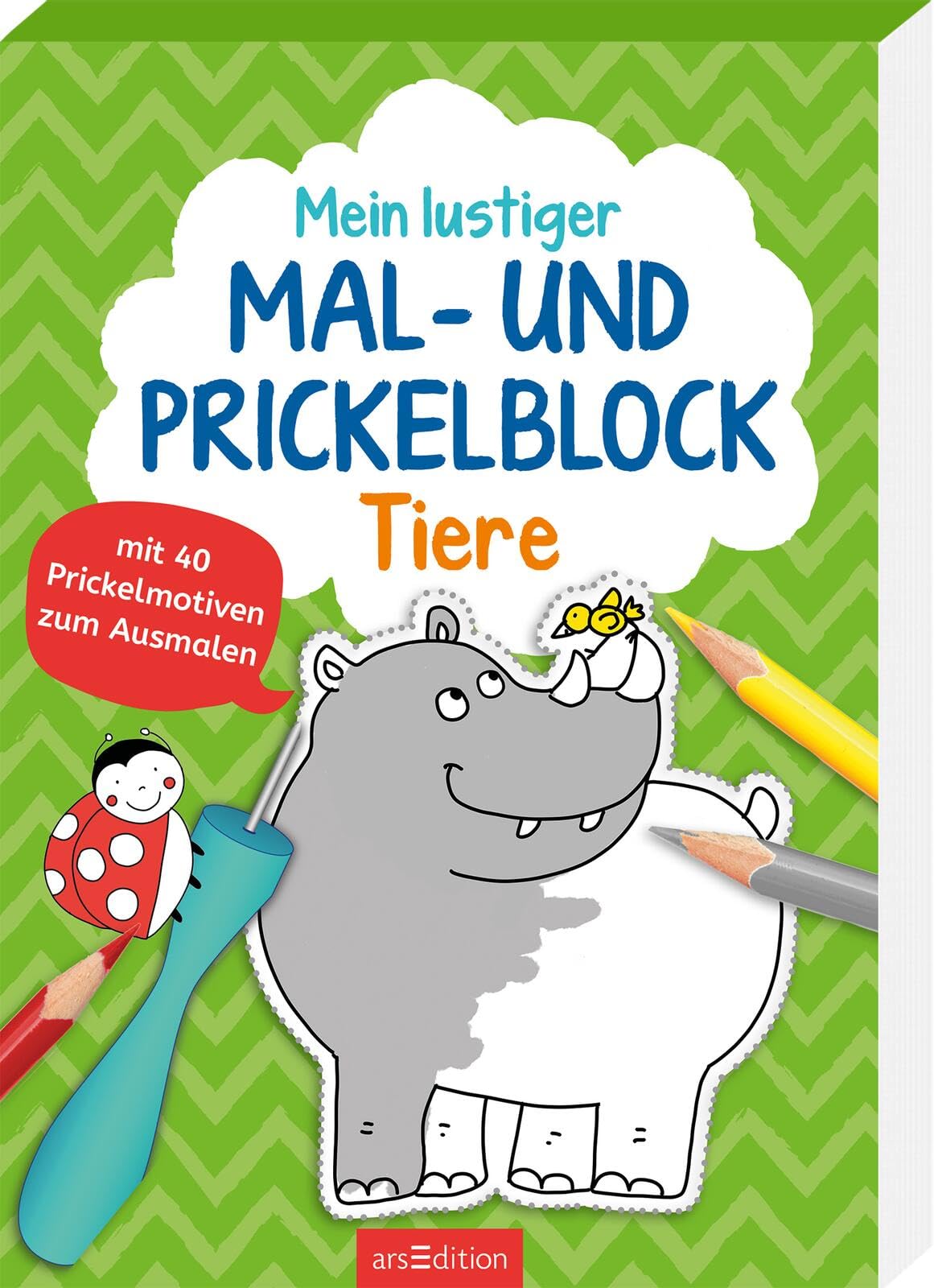 Mein lustiger Mal- und Prickelblock - Tiere: Mit 40 Prickelmotiven zum Ausmalen book