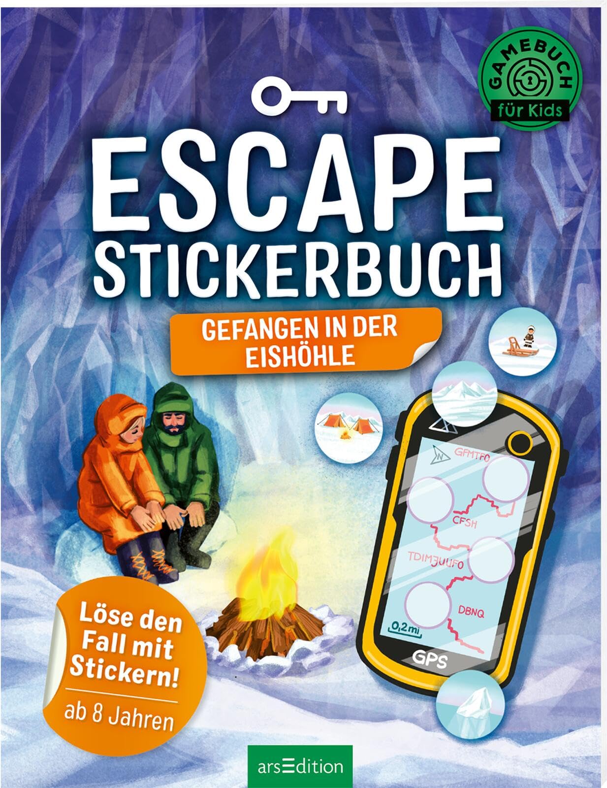 Escape-Stickerbuch – Gefangen in der Eishöhle: Löse den Fall mit Stickern! | Ein Escape-Heft mit Stickern für Kinder ab 8 Jahren Non-fiction