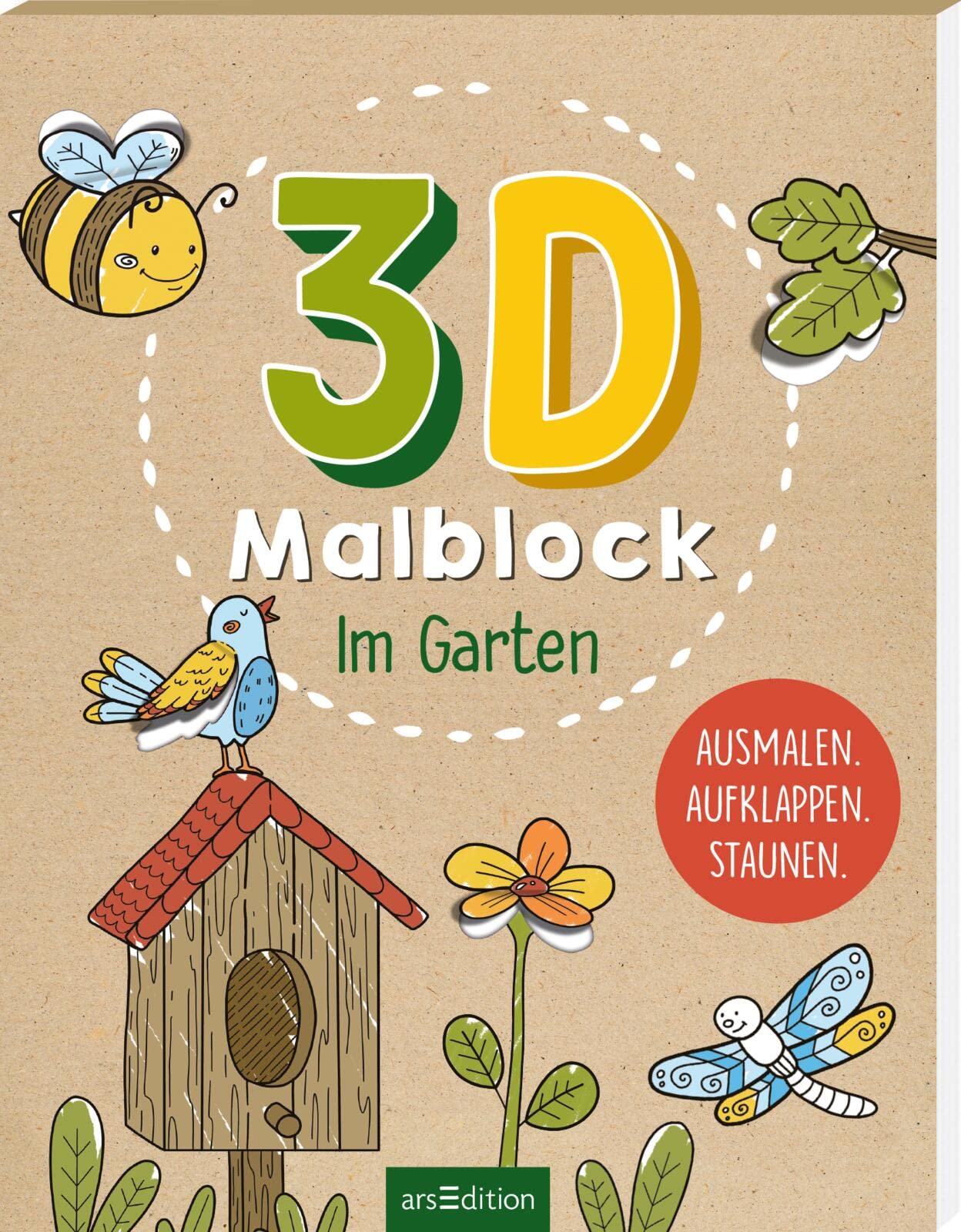 3D-Malblock – Im Garten: Ausmalen. Aufklappen. Staunen. | Wunderschöne Ausmalseiten mit Elementen zum Aufklappen ab 5 Jahren Novels & Short Stories
