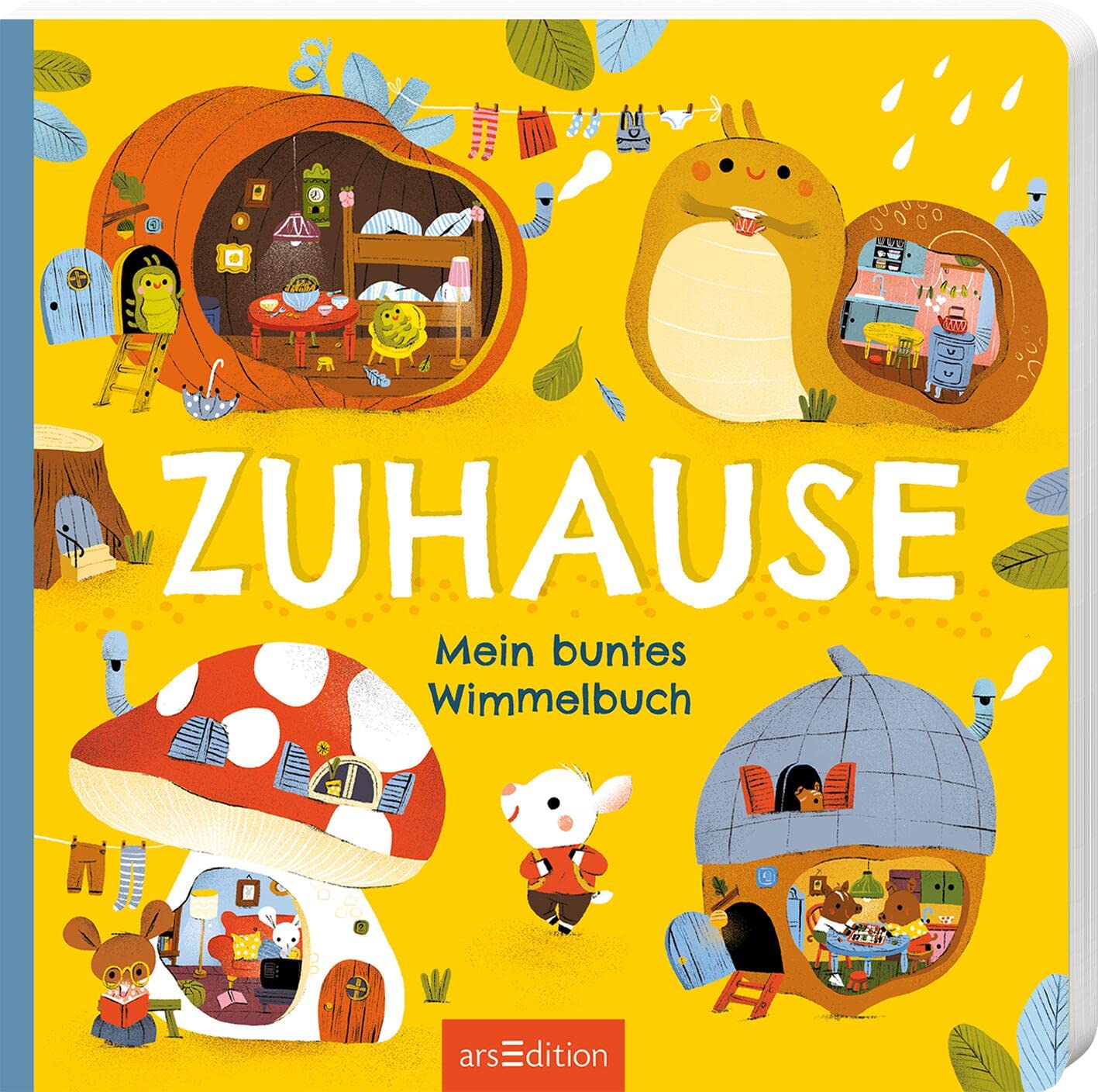 Zuhause: Mein buntes Wimmelbuch | Kunterbuntes Wimmelbuch mit spannenden Tierhäuschen für Kinder ab 18 Monaten Non-fiction