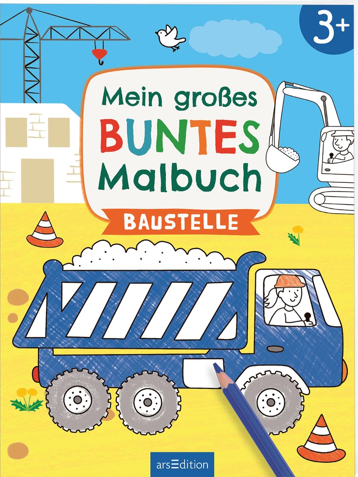 Mein großes buntes Malbuch - Baustelle Non-fiction