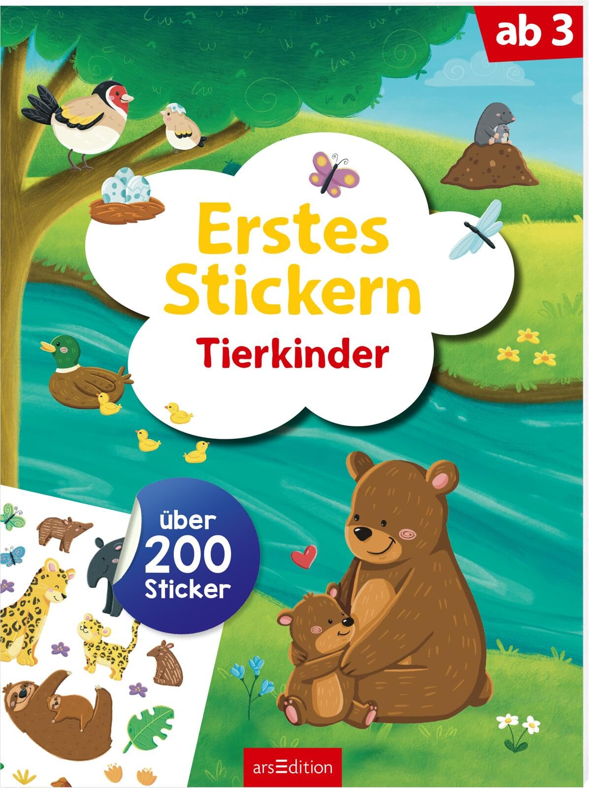 Erstes Stickern – Tierkinder: Über 200 Sticker | Erstes Stickerheft für Kindergartenkinder ab 3 Jahren Business & Technology
