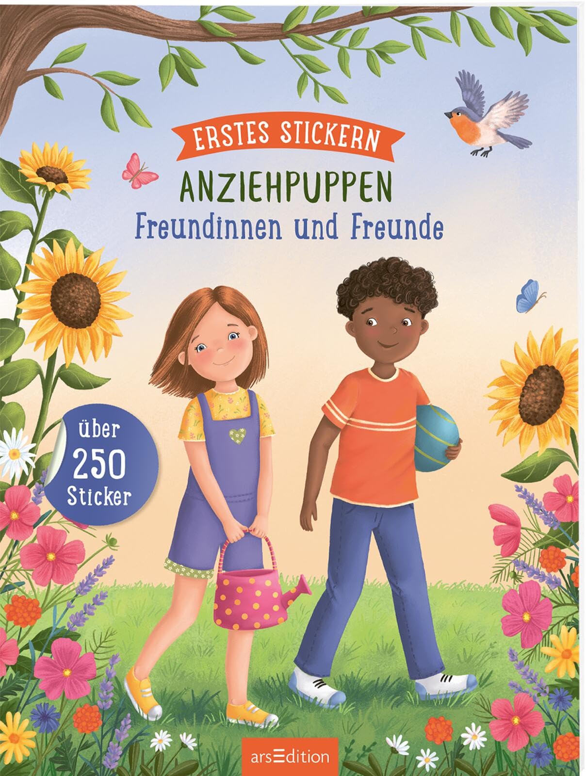 Erstes Stickern Anziehpuppen – Freundinnen und Freunde: Über 250 Sticker | Stickerheft für Kinder ab 3 Jahren Non-fiction