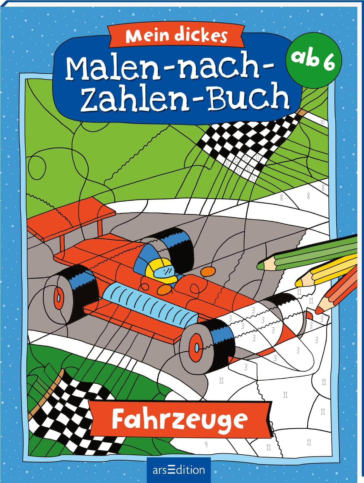 Mein dickes Malen-nach-Zahlen-Buch - Fahrzeuge Non-fiction