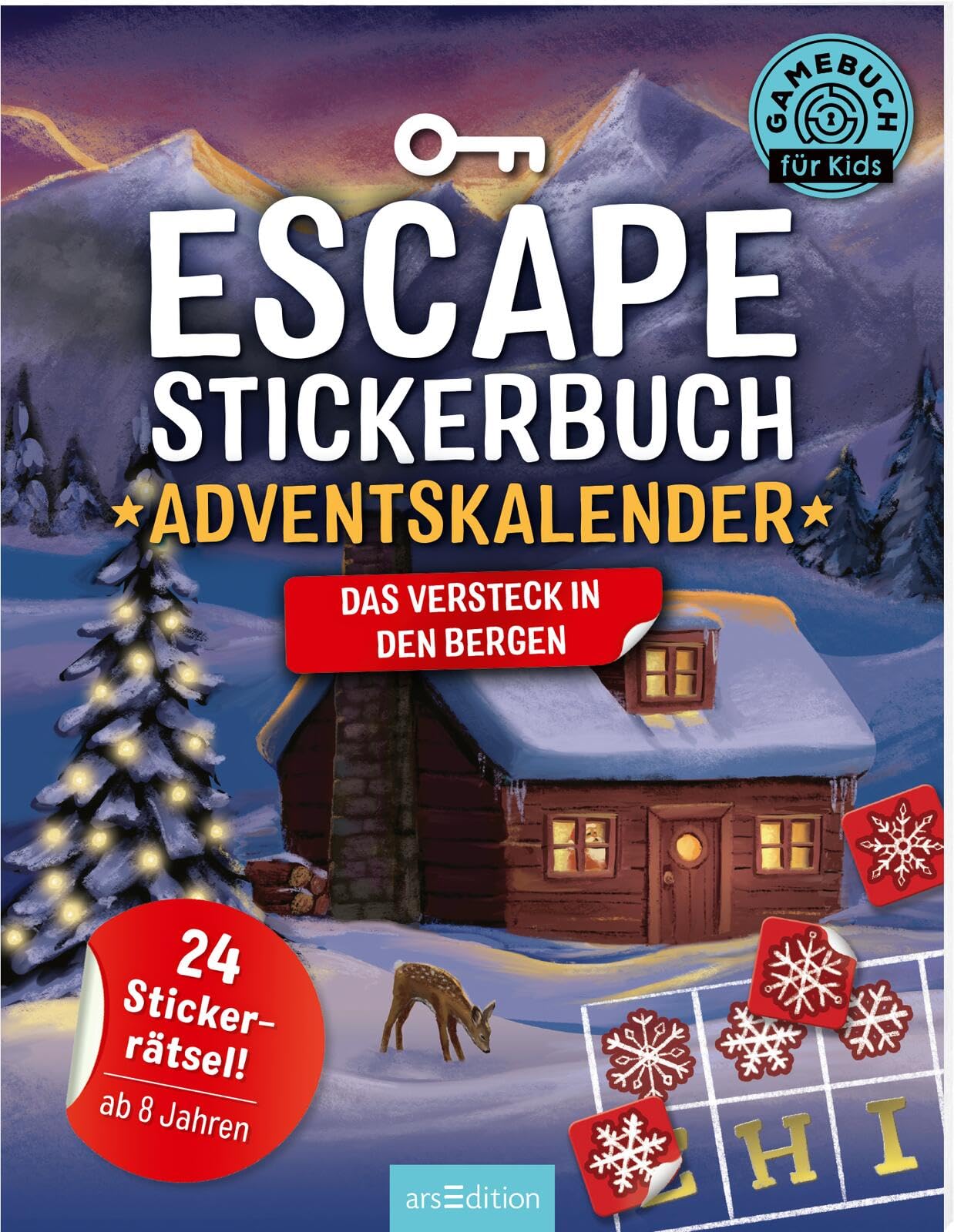 Escape-Stickerbuch - Adventskalender - Das Versteck in den Bergen Novels & Short Stories