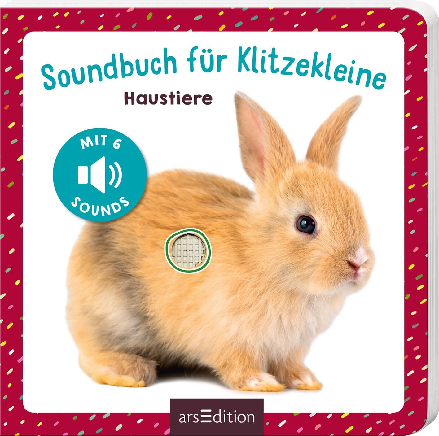 Soundbuch für Klitzekleine – Haustiere: Allererstes Soundbuch mit 6 hochwertigen Tiergeräuschen für Kinder ab 12 Monaten Non-fiction
