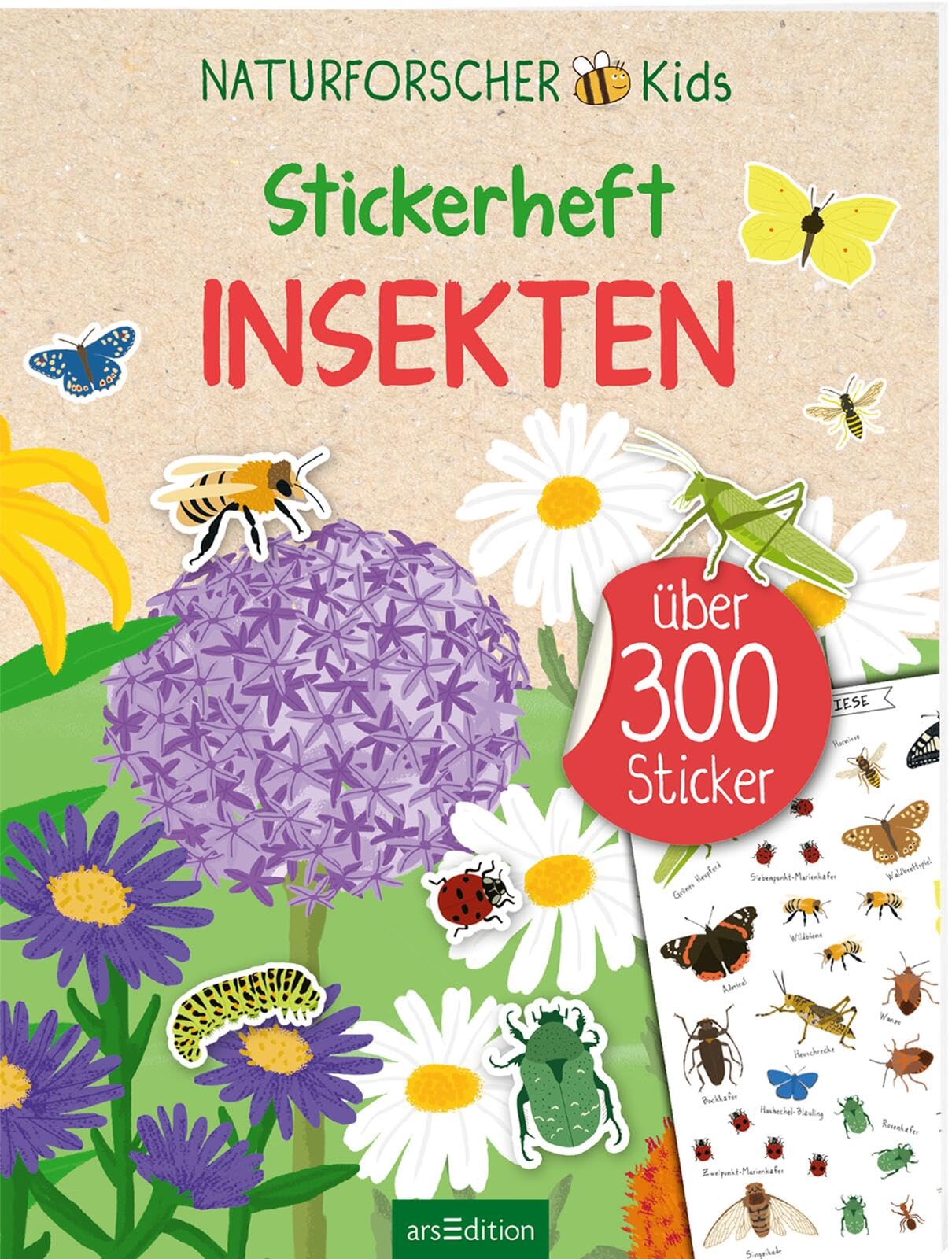 Naturforscher-Kids – Stickerheft Insekten: Über 300 Sticker | Tier-Stickerheft für naturbegeisterte Kinder ab 4 Jahren Non-fiction