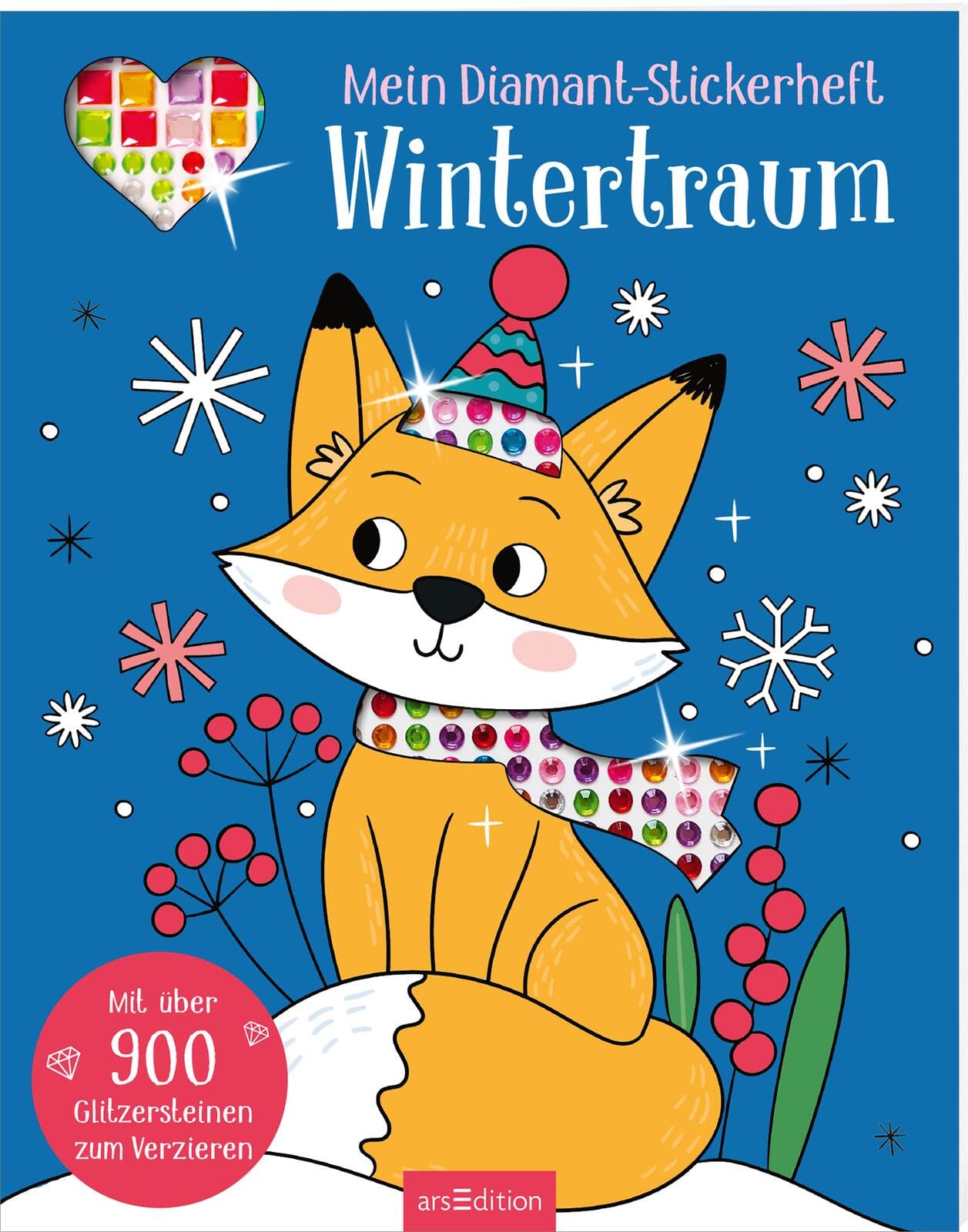 Mein Diamant-Stickerheft – Wintertraum: Mit über 900 Glitzersteinen zum Verzieren | Diamond Painting als Stickerbuch Non-fiction