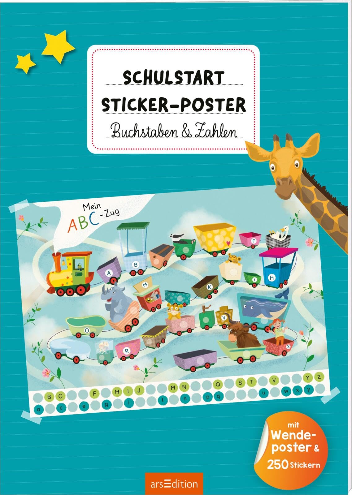 Schulstart-Sticker-Poster Buchstaben & Zahlen Non-fiction