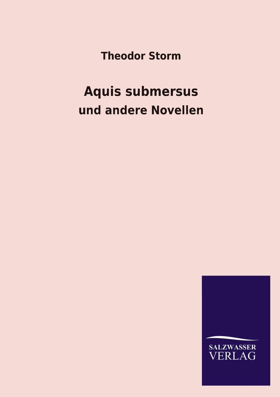 Aquis submersus: und andere Novellen Contemporary literature
