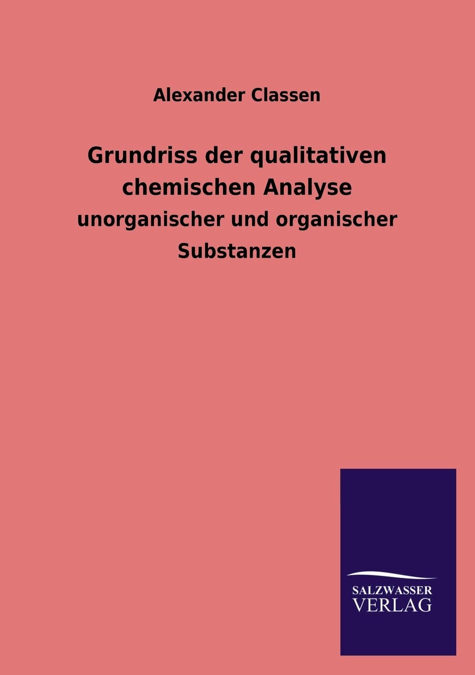 Product Image: Grundriss der qualitativen chemischen Analyse