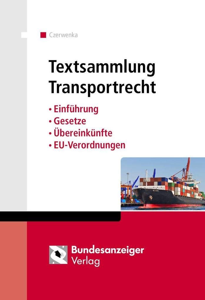 Product Image: Textsammlung Transportrecht