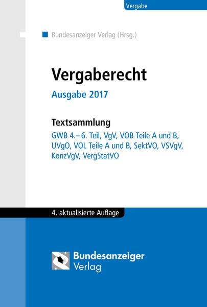 Vergaberecht - Ausgabe 2017 Law