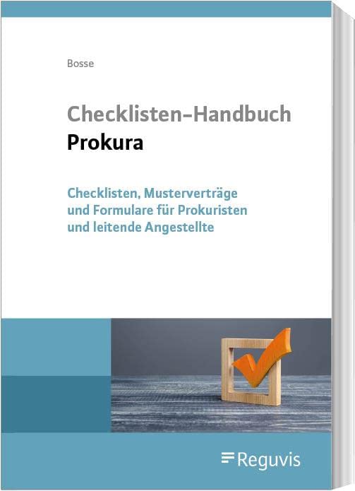 Checklisten-Handbuch Prokura Law