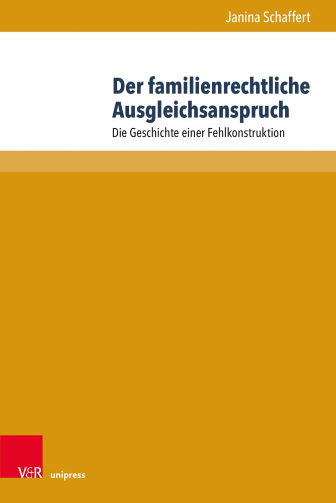 Der familienrechtliche Ausgleichsanspruch Law
