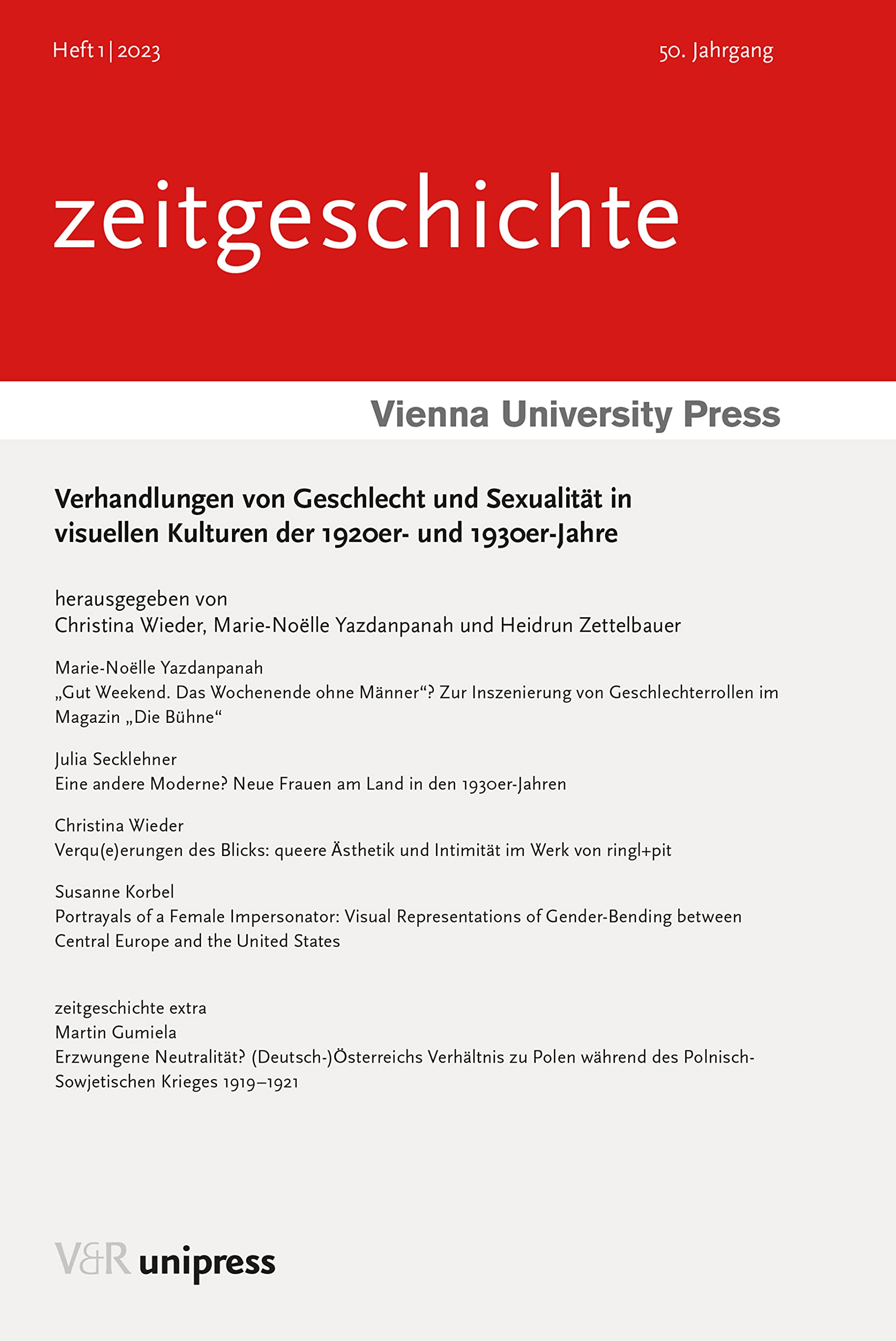 Verhandlungen von Geschlecht und Sexualität in visuellen Kulturen der 1920er- und 1930er-Jahre Media & Communication