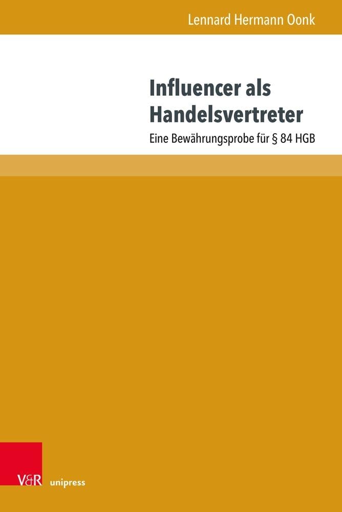 Influencer als Handelsvertreter Law