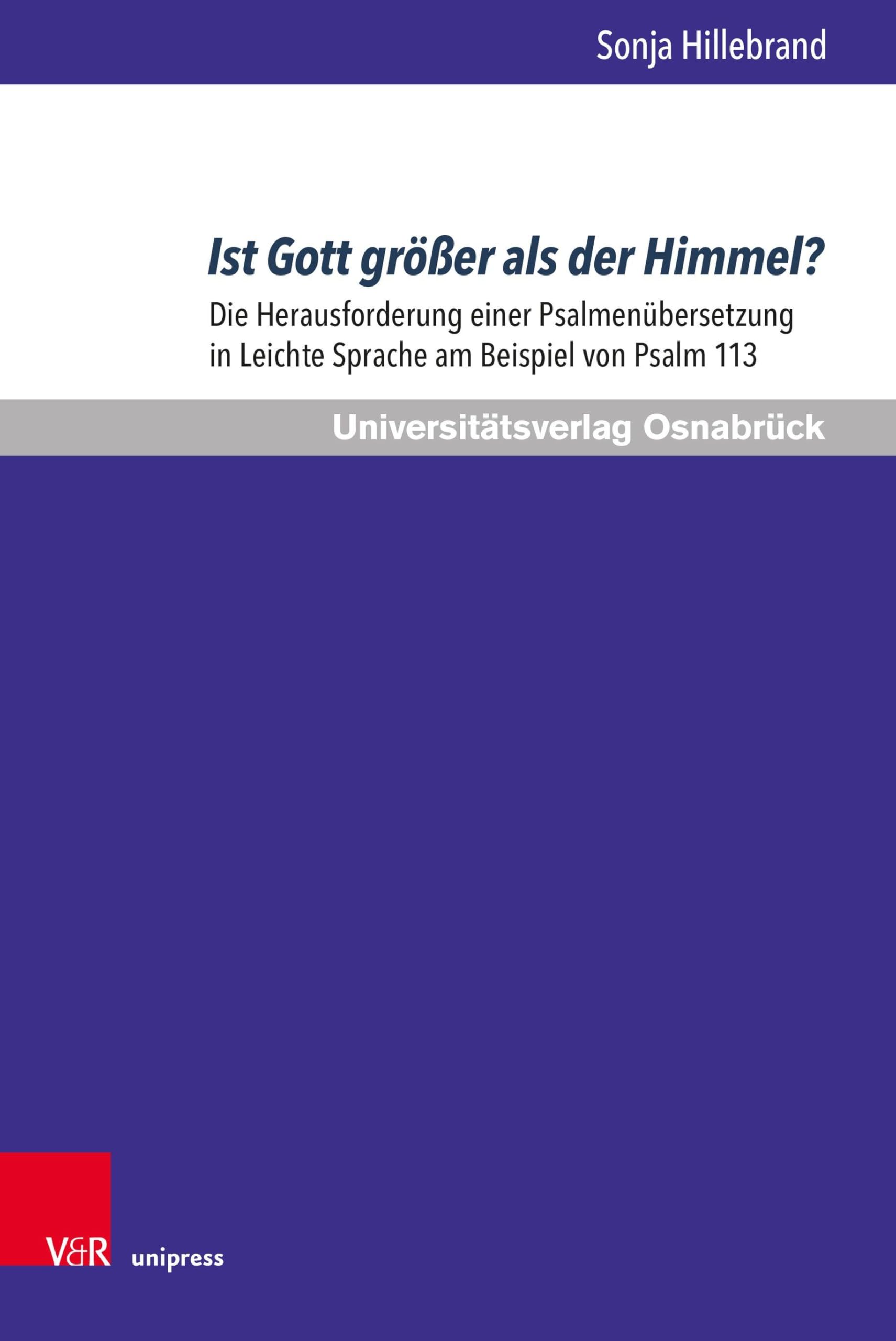 Ist Gott größer als der Himmel? Social Sciences