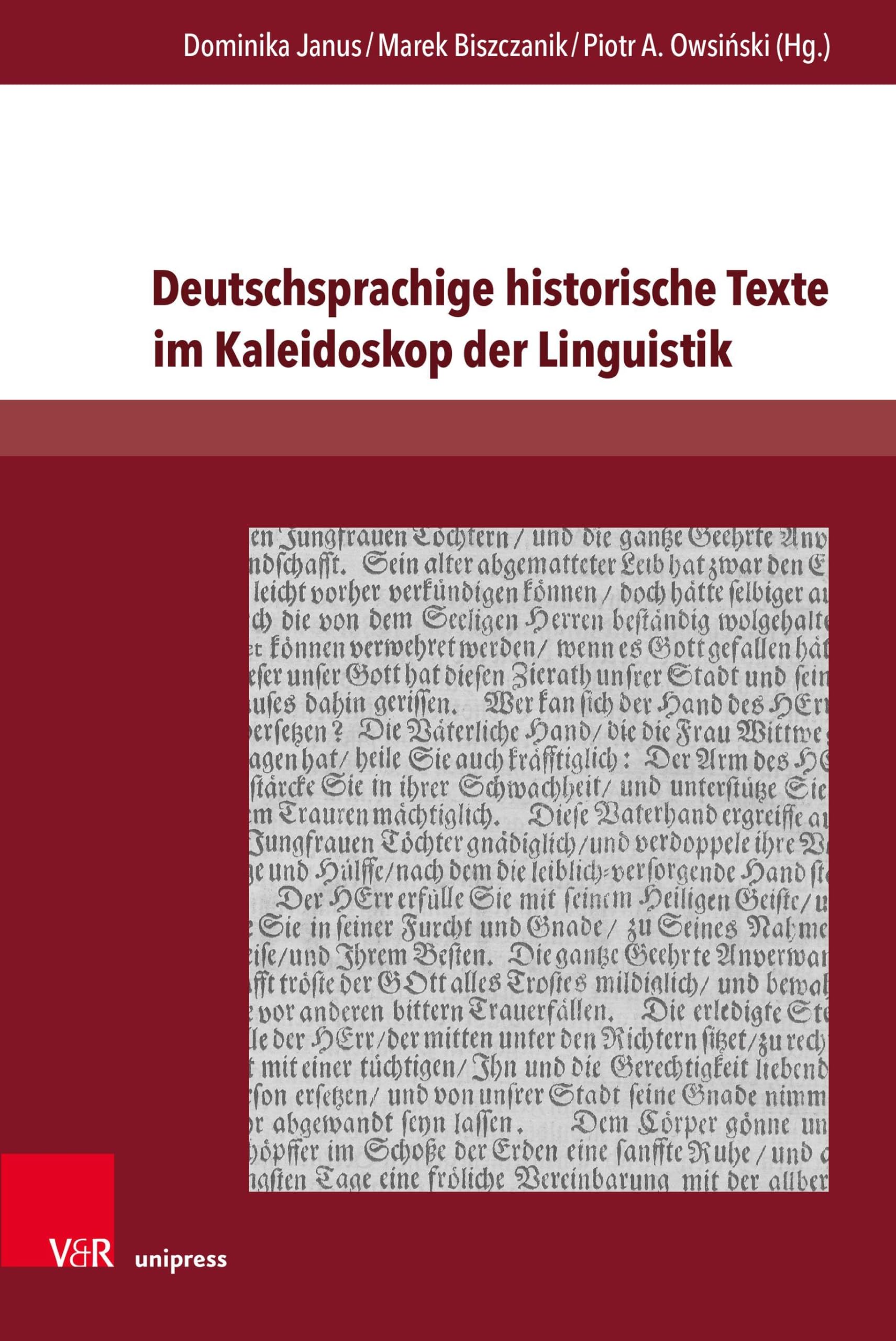 Deutschsprachige historische Texte im Kaleidoskop der Linguistik Social Sciences