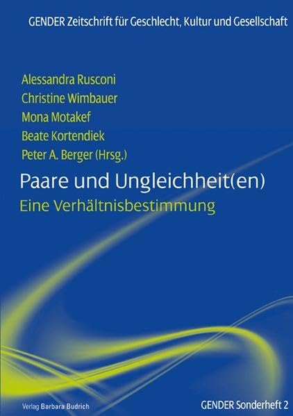 Paare und Ungleichheit(en): Eine Verhältnisbestimmung (GENDER Sonderheft) Law