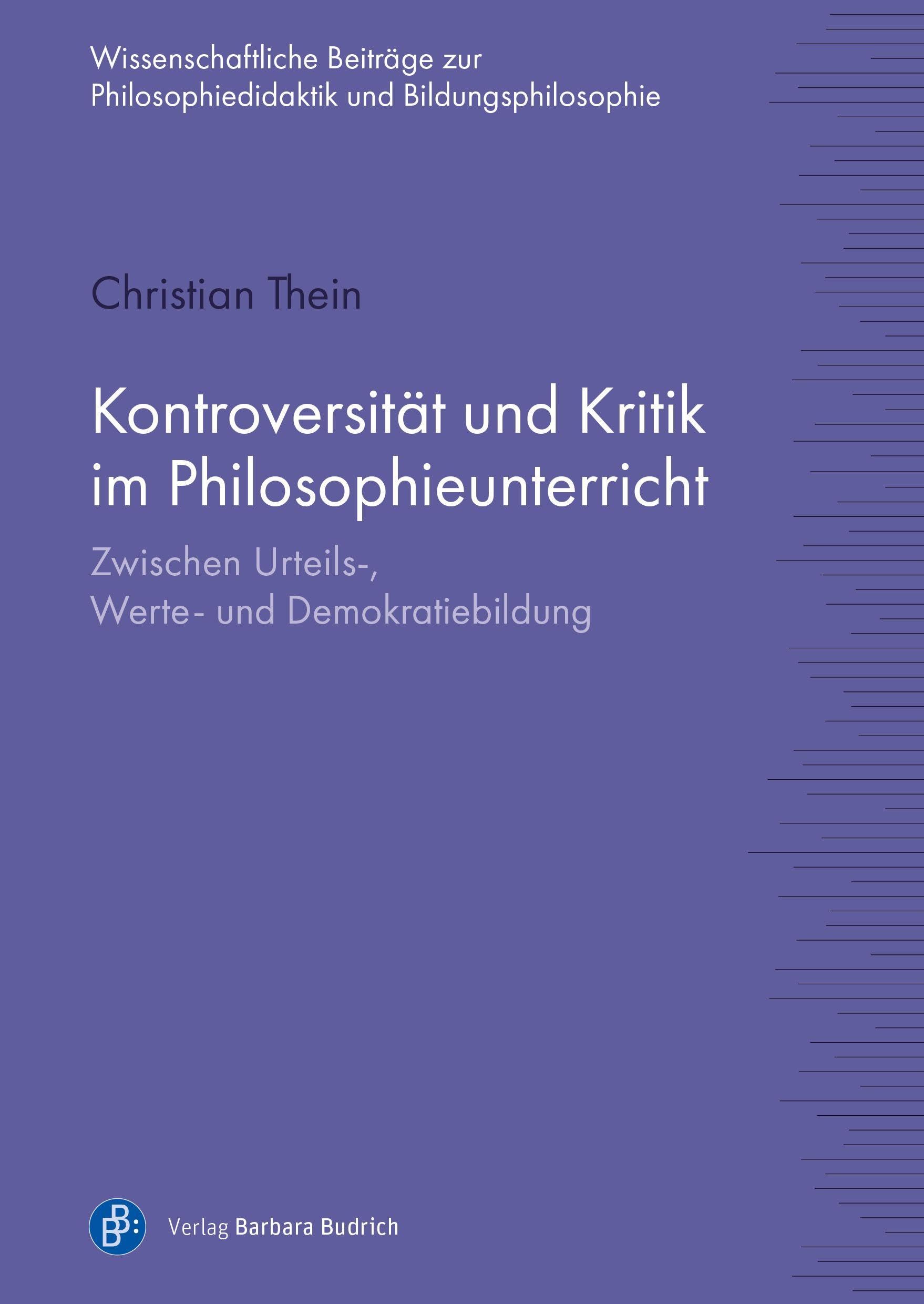 Kontroversität und Kritik im Philosophieunterricht Books