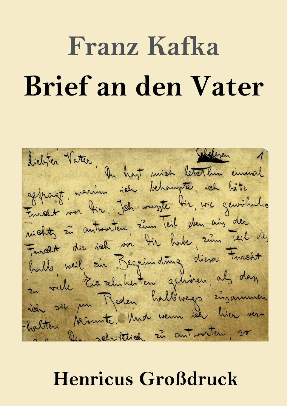 Brief an den Vater (Großdruck) Essays & Short Stories