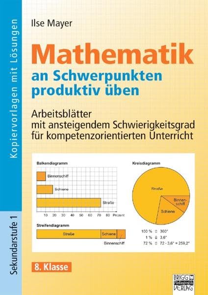 Mathematik an Schwerpunkten produktiv üben / 8. Klasse - Kopiervorlagen mit Lösungen Study Guides