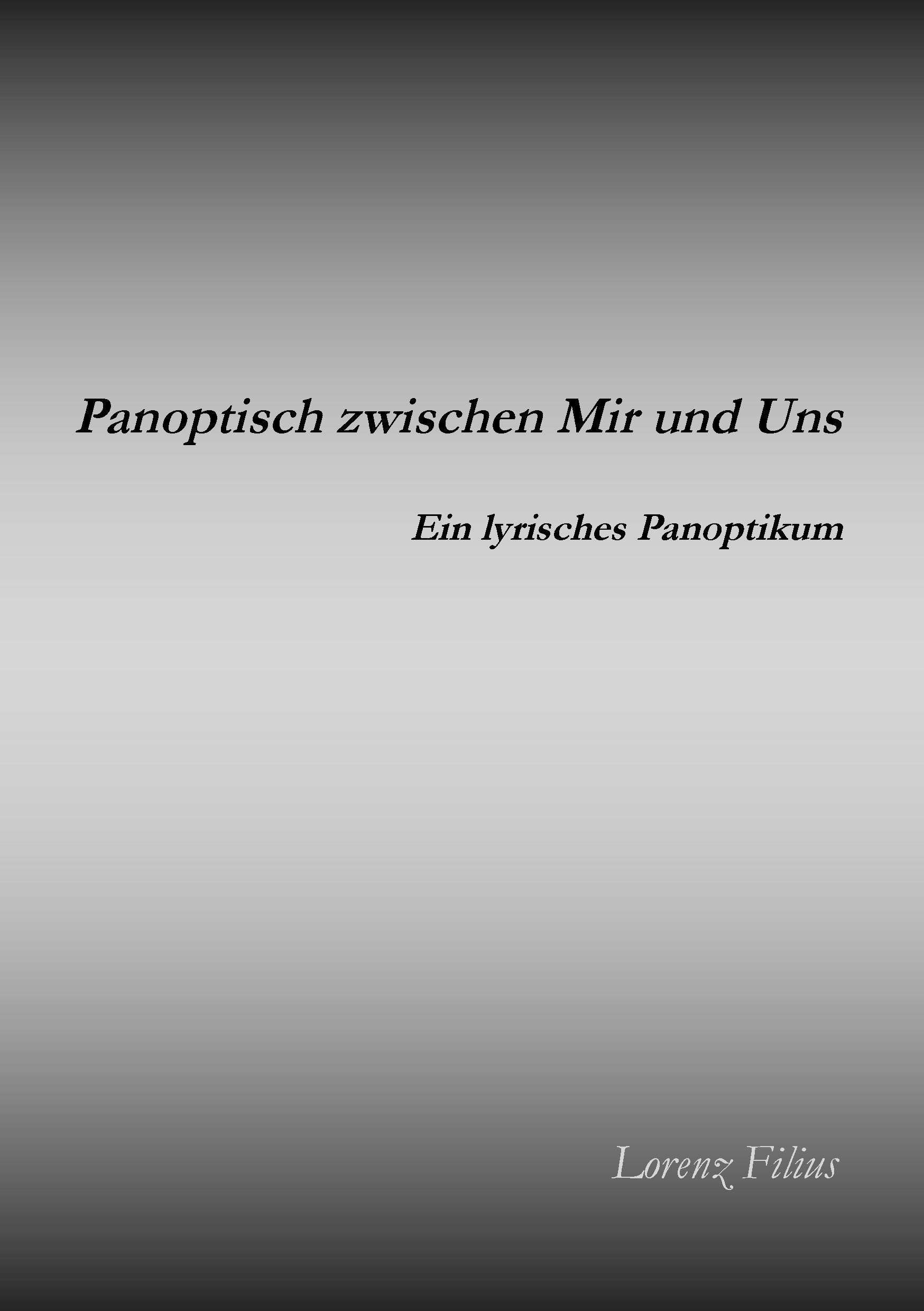 Product Image: Panoptisch zwischen Mir und Uns