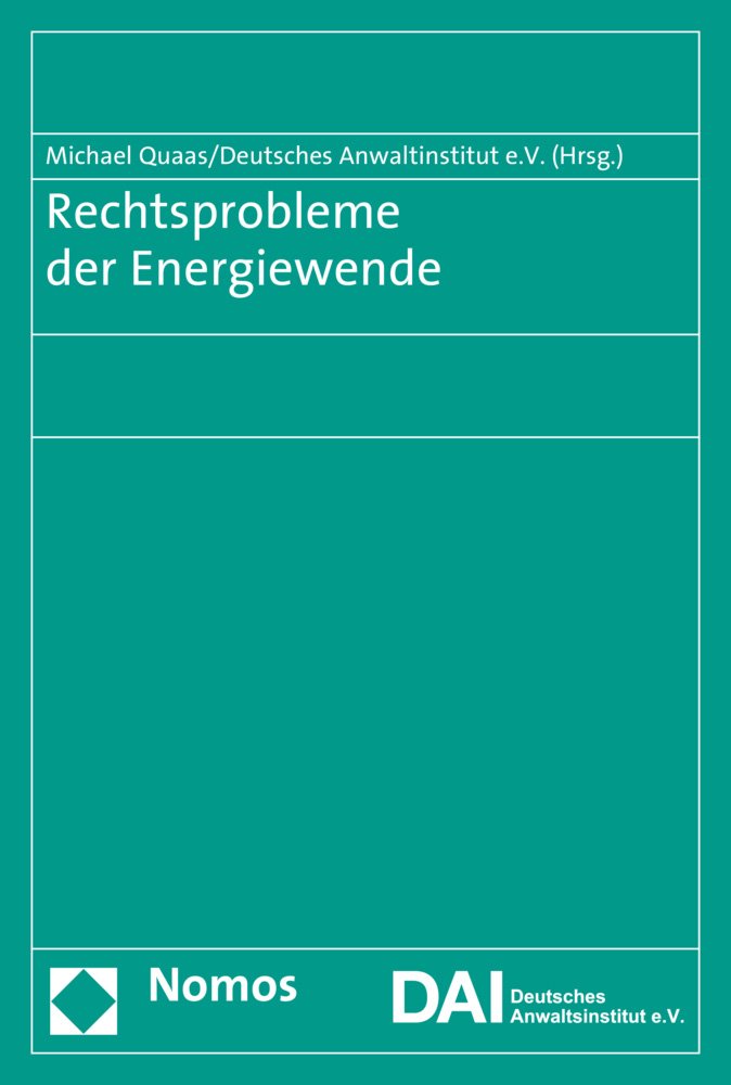 Product Image: Rechtsprobleme der Energiewende