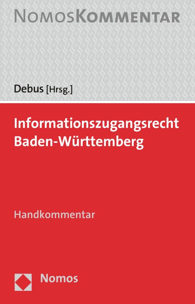 Informationszugangsrecht Baden-Württemberg: Handkommentar Law