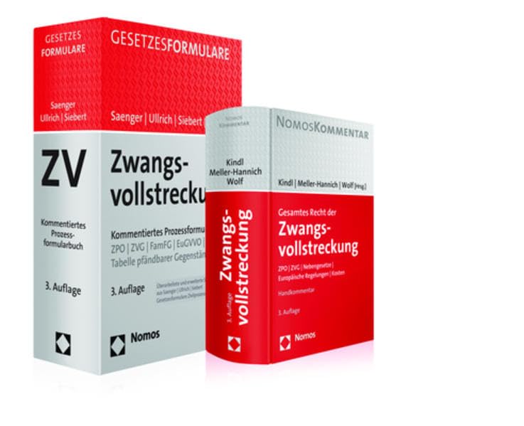 Paket Zwangsvollstreckung: Gesamtes Recht der Zwangsvollstreckung, Handkommentar + Zwangsvollstreckung, Kommentiertes Prozessformularbuch. Law