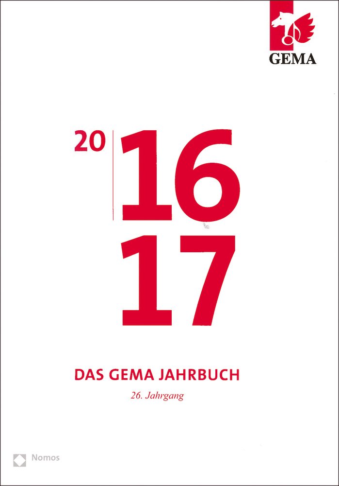 GEMA Jahrbuch 2016/2017 Law Books