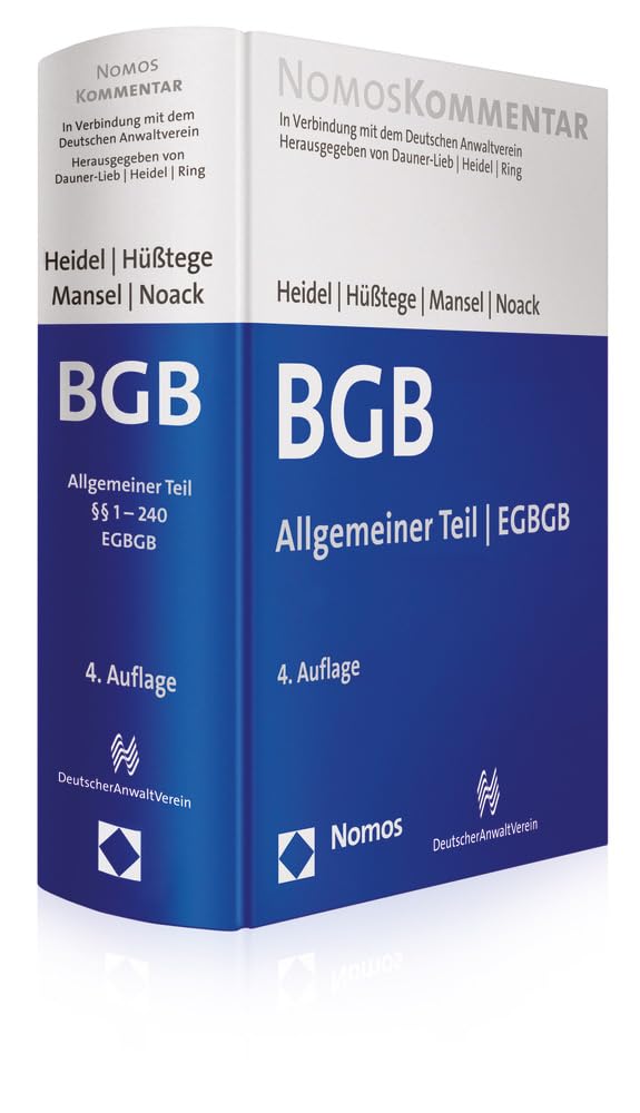 Bürgerliches Gesetzbuch: Allgemeiner Teil | EGBGB Law