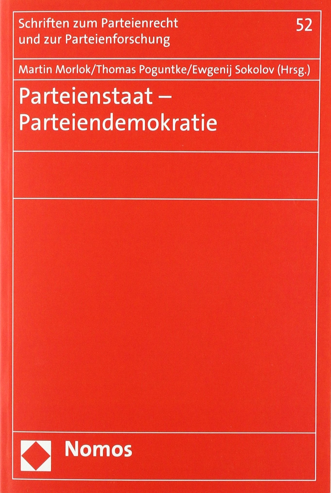Parteienstaat - Parteiendemokratie Law