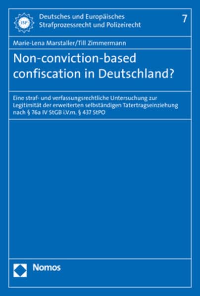 Non-conviction-based confiscation in Deutschland? book