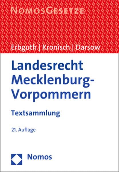 Landesrecht Mecklenburg-vorpommern: Textsammlung book