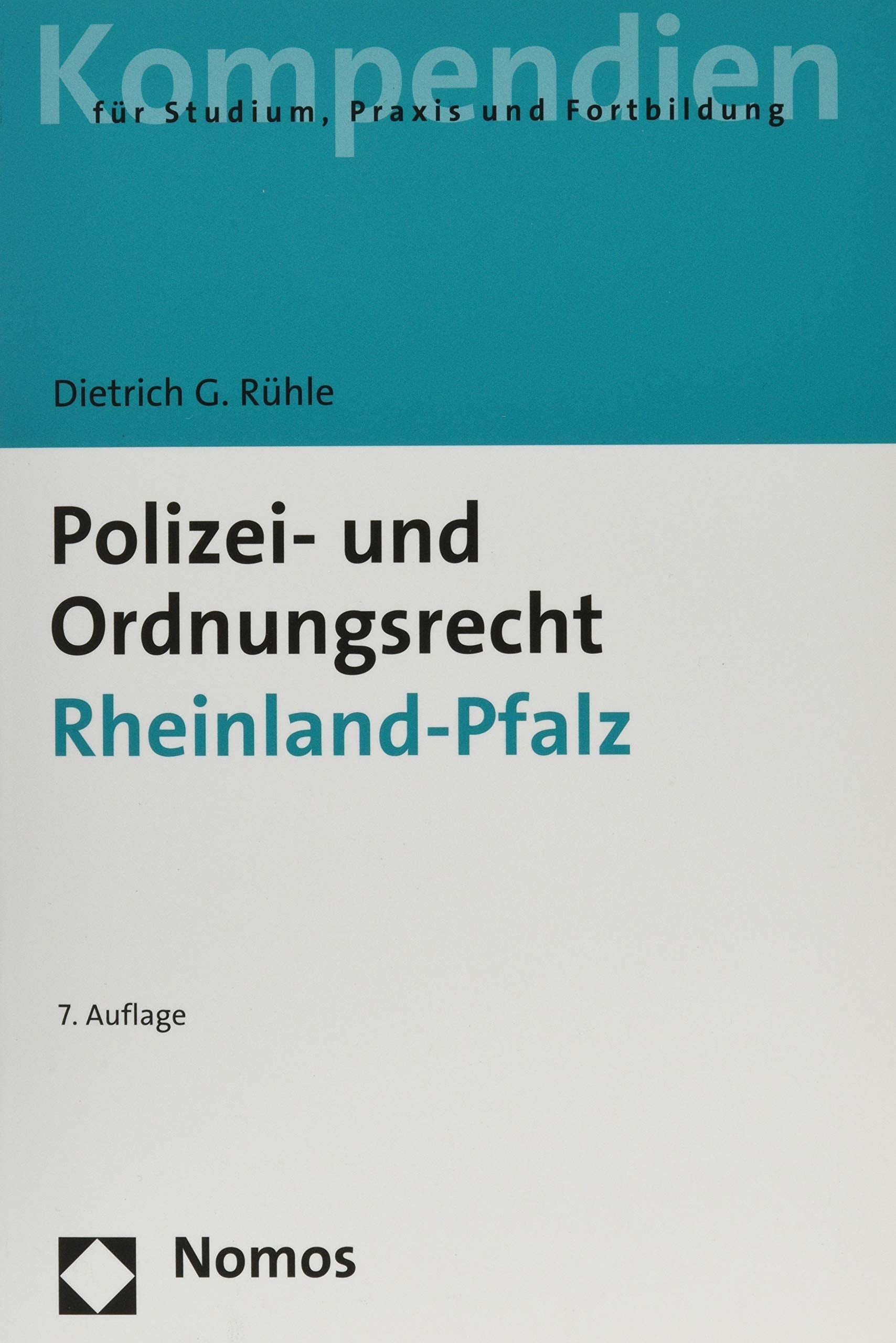 Polizei- und Ordnungsrecht Rheinland-Pfalz Law