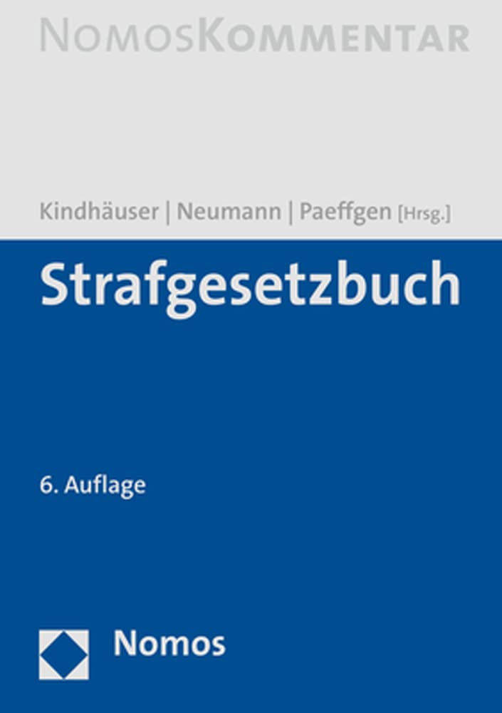 StGB: Strafgesetzbuch (Kindhäuser. STGB-Kommentar) Law
