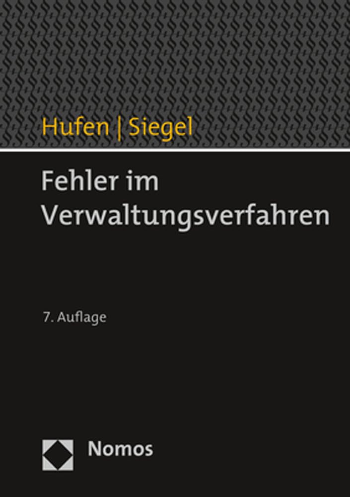 Fehler im Verwaltungsverfahren Law