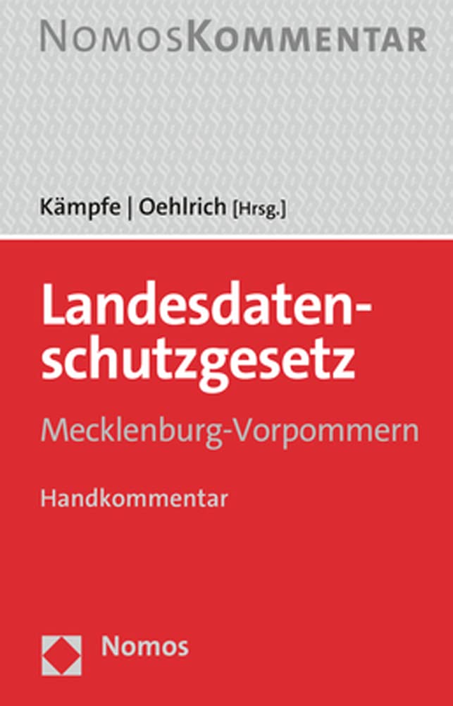 Landesdatenschutzgesetz Mecklenburg-Vorpommern: Handkommentar Law